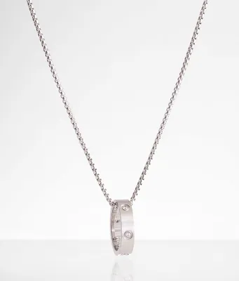 BKE Rhinestone Ring 23" Necklace