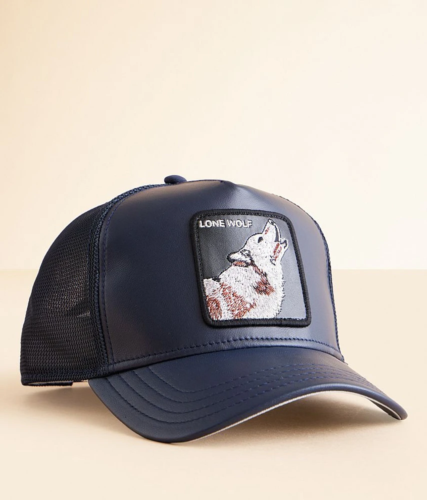 Wolf Leather Trucker Hat