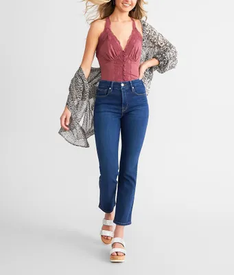Good AMERICAN Legs High Rise Straight Stretch Jean