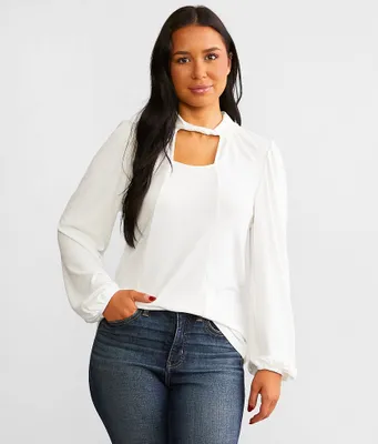 Daytrip Cut-Out Brushed Knit Top