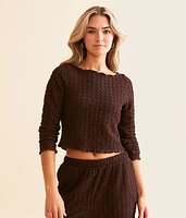 Willow & Root Textured Crop Top