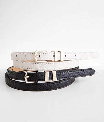 BKE Skinny Duo Belt Set