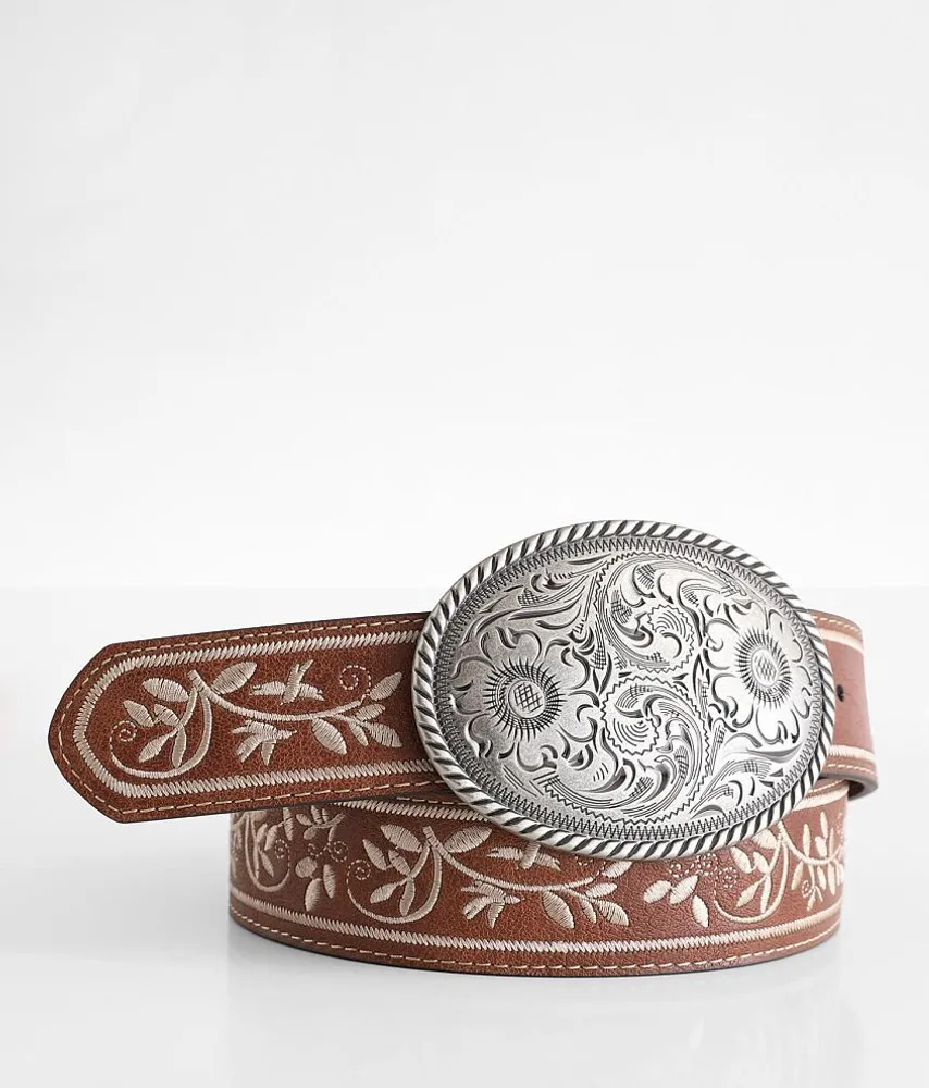 Embroidered Western Belt