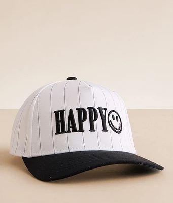 The Happiest Happy Pinstripe Baseball Hat