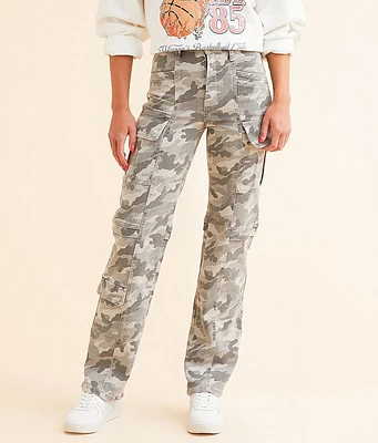 HIDDEN Ella Camo Classic Straight Cargo Jean