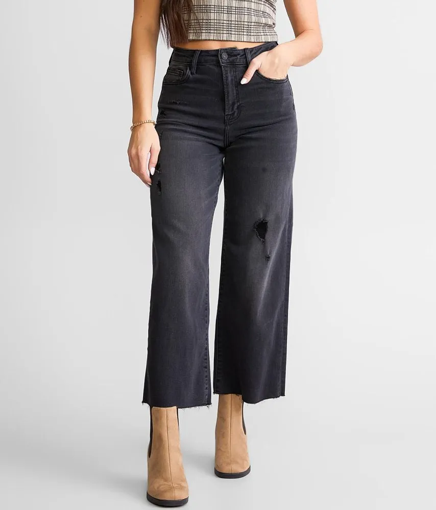 HIDDEN Nori Cropped Wide Leg Jean