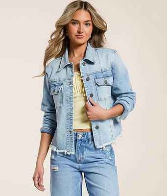 HIDDEN Washed Denim Stretch Jacket