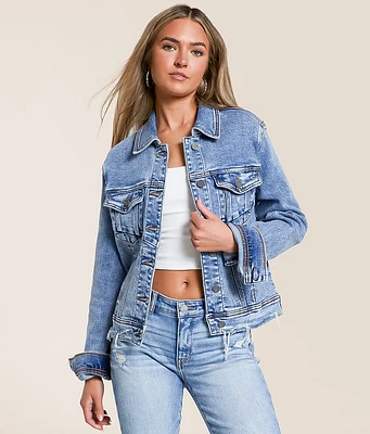 HIDDEN Washed Denim Stretch Jacket