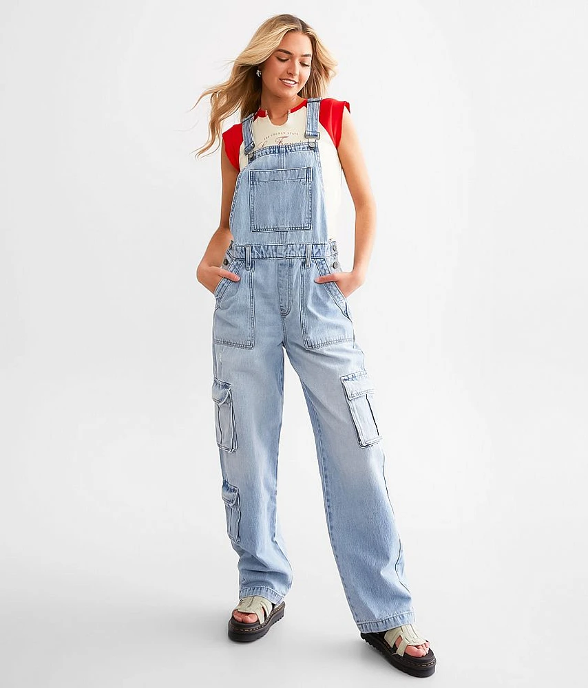 Dylan Cargo Denim Overalls