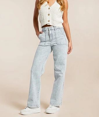 HIDDEN Striped Logan Dad Jean