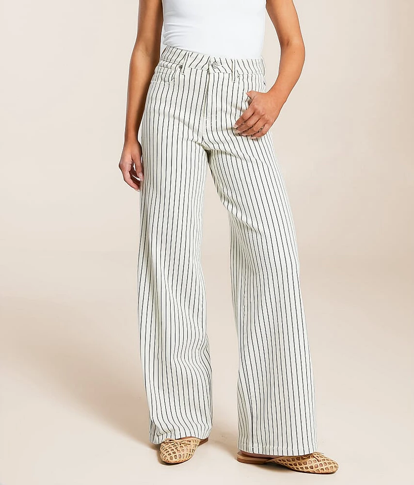 HIDDEN Nori Wide Leg Striped Stretch Jean