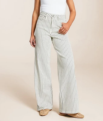 HIDDEN Nori Wide Leg Striped Stretch Jean