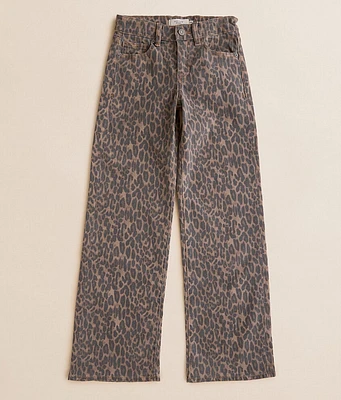 Girls - HIDDEN Mini Blake Dad Cheetah Jean