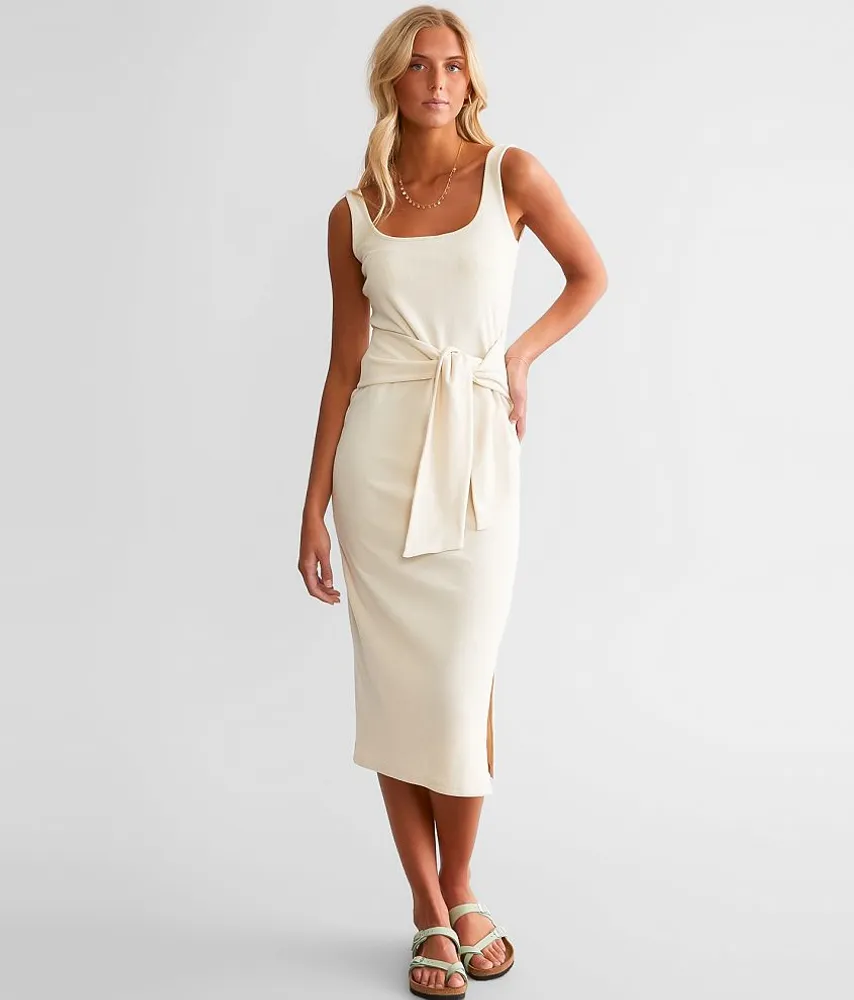 Ribbed Midi Dress