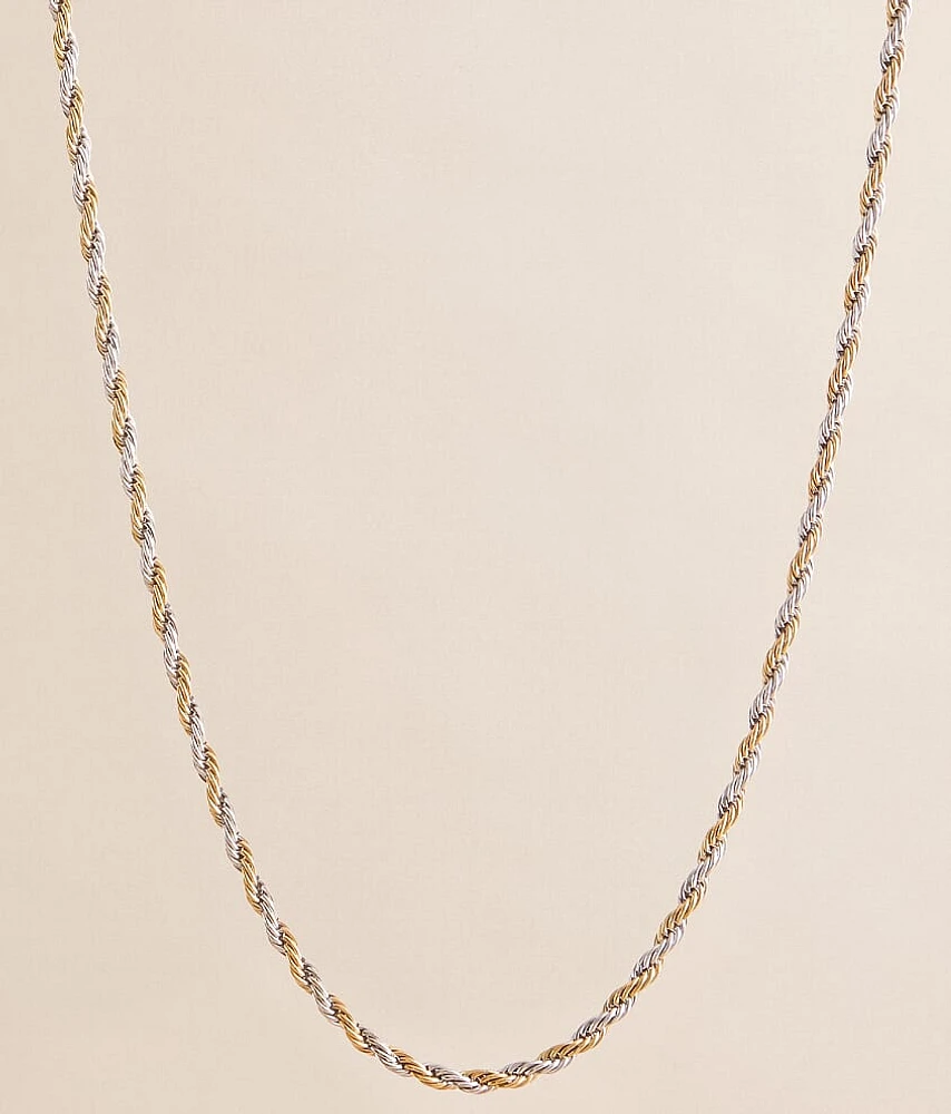 BKE Two Tone Rope Chain 24" Necklace