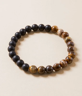 BKE Two Tone Beaded Bracelet