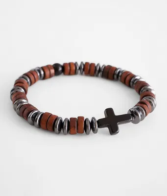 BKE Wood & Bead Bracelet