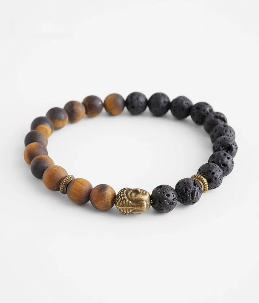 BKE Brown & Black Bead Bracelet