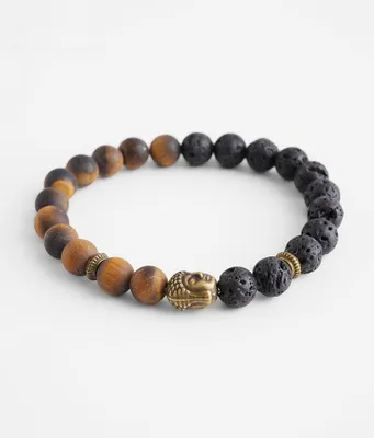 BKE Brown & Black Bead Bracelet