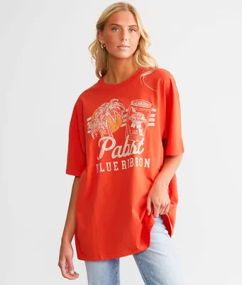 Goodie Two Sleeves Pabst Blue Ribbon Beer T-Shirt