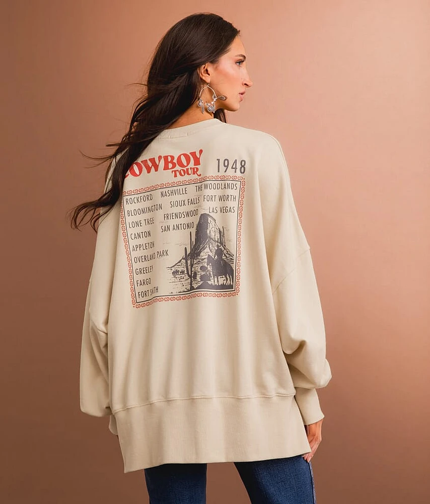 Sterling & Stitch The Cowboy Tour Oversized Pullover