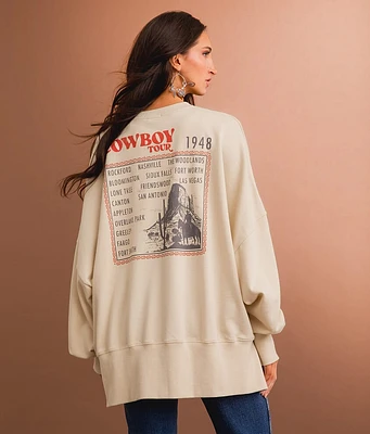 Sterling & Stitch The Cowboy Tour Oversized Pullover