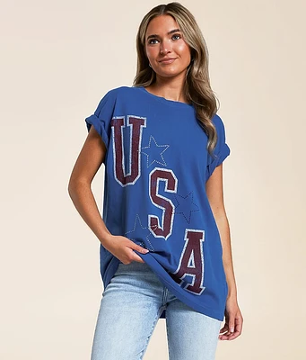 Goodie Two Sleeves USA Oversized T-Shirt