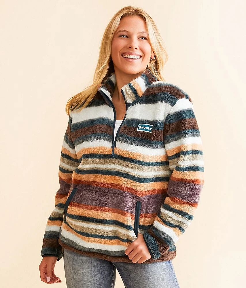 Striped Fleece Pullover