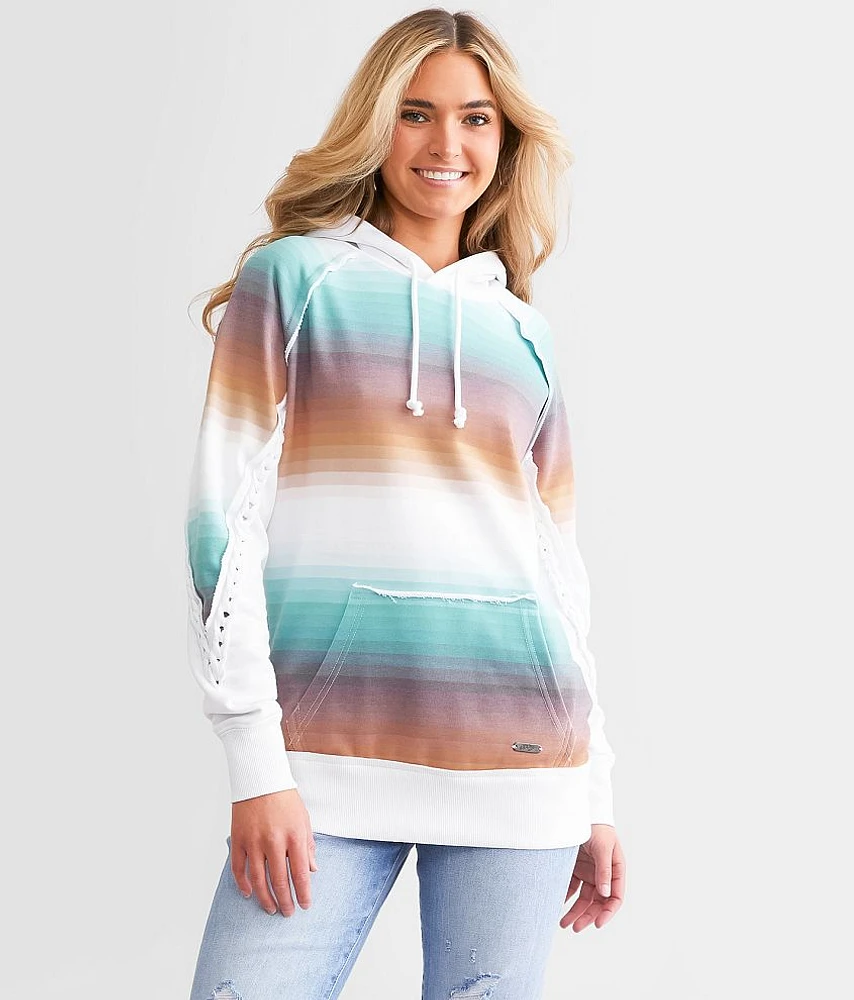 Serape Pattern Hooded Sweatshirt