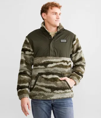Hooey Sherpa Fleece Quarter Snap Pullover