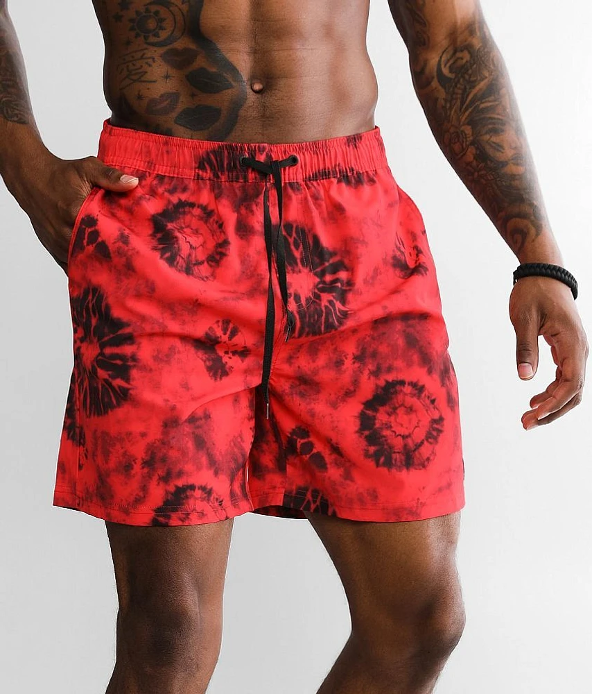 Reef Bob Tie-Dye Stretch Swim Trunks