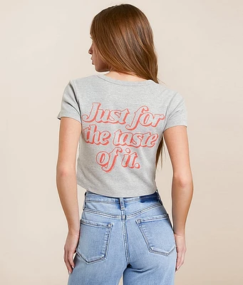 Junkfood Diet Coke Cropped Baby T-Shirt