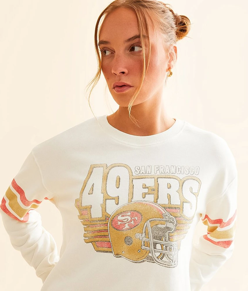 Junkfood San Francisco 49ers Kickoff Cropped Pullover