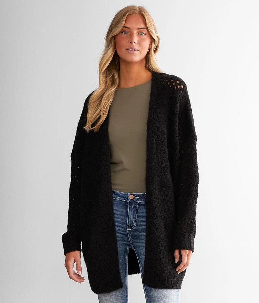 Pointelle Cardigan Sweater