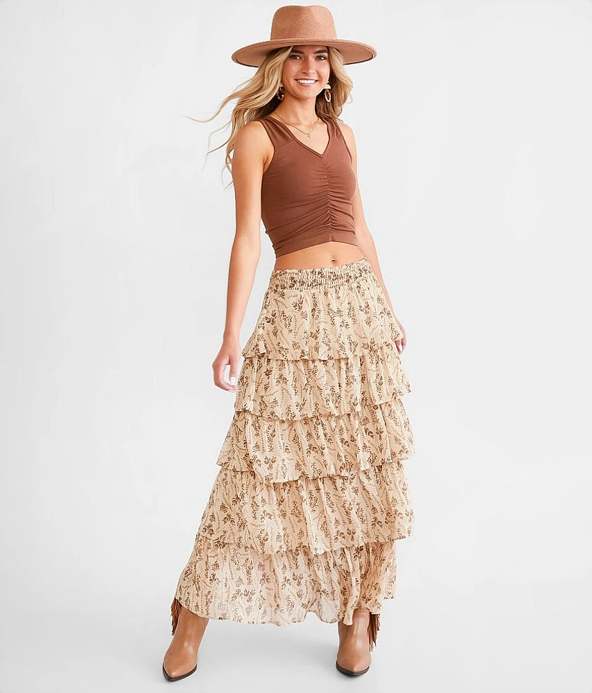 Tiered Maxi Skirt