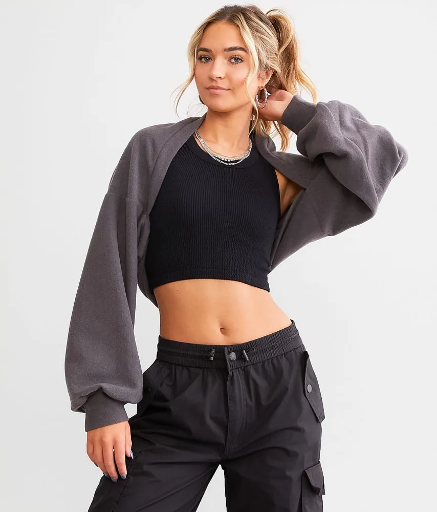 Cropped Bolero Cardigan Sweater