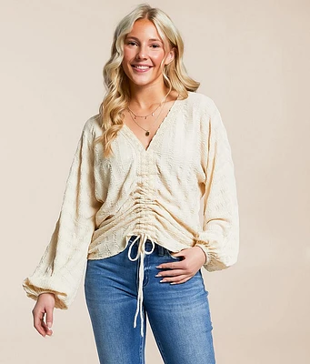 Daytrip Crochet Cinch Tie Top