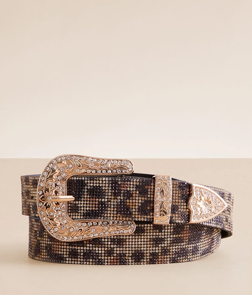 BKE Leopard Glitz Belt
