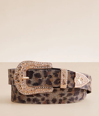 BKE Leopard Glitz Belt