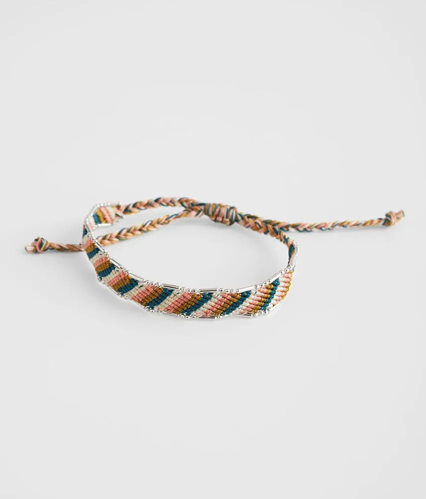 Woven Bead Slider Bracelet