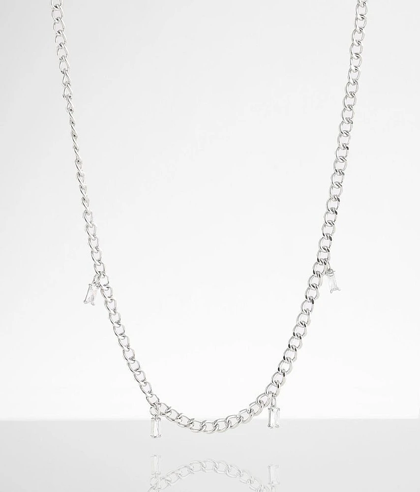 BKE Rhinestone Charm Necklace