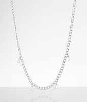 BKE Rhinestone Charm Necklace