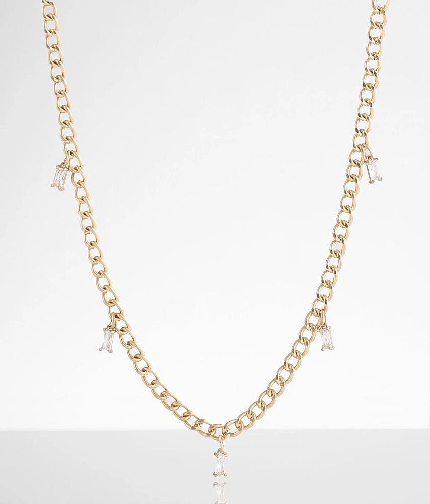 Rhinestone Charm Necklace