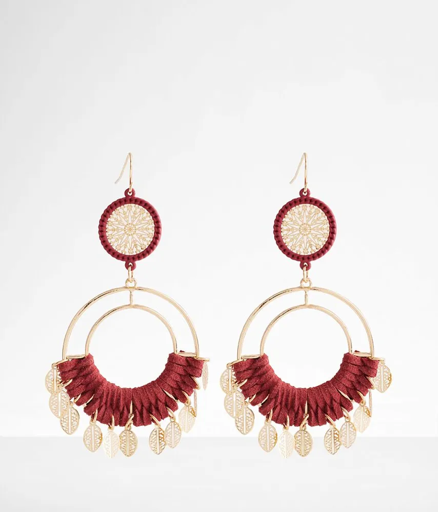 boutique by BKE Thread Wrapped Drop Earring