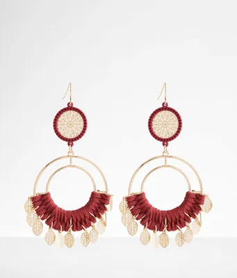 boutique by BKE Thread Wrapped Drop Earring