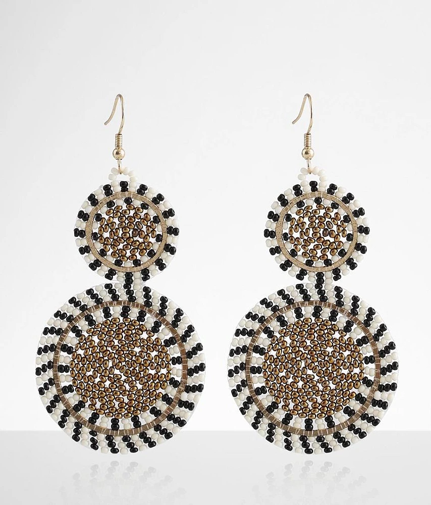 boutique by BKE Beaded Disc Earring