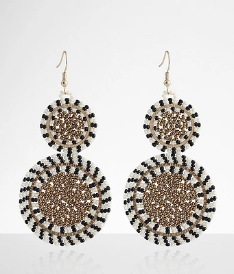 boutique by BKE Beaded Disc Earring