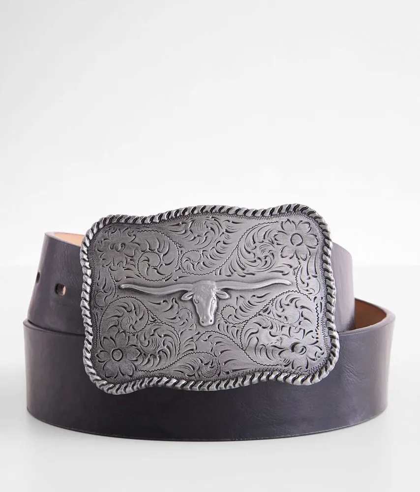 Western Steer Buckle Belt