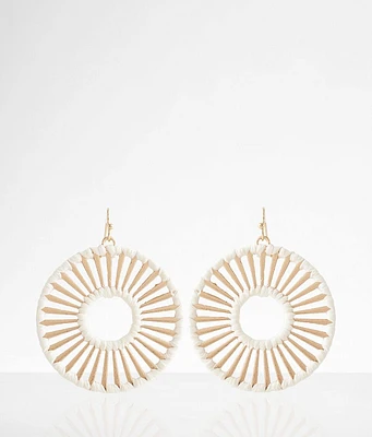 boutique by BKE Raffia Wrapped Earring