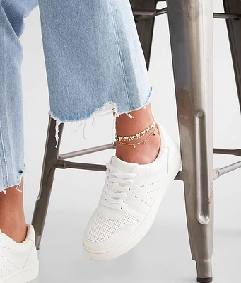 boutique by BKE 3 Pack Butterfly Ankle Bracelet Set